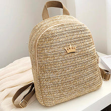 Load image into Gallery viewer, Straw Travel Backpack