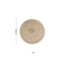 Load image into Gallery viewer, 6pcs/set Round Ramie Insulation Pad
