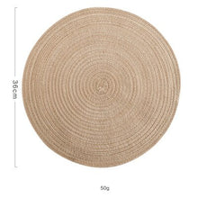Load image into Gallery viewer, 6pcs/set Round Ramie Insulation Pad