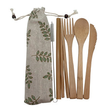 Load image into Gallery viewer, Bamboo Cutlery Set