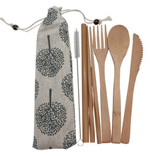 Load image into Gallery viewer, Bamboo Cutlery Set